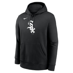 Chicago White Sox Logo Club Fleece Hoodie - Black | Nike