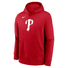 Philadelphia Phillies Logo Club Fleece Hoodie - Red | Nike