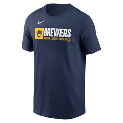 Milwaukee Brewers Team Block T-Shirt - Navy | Nike