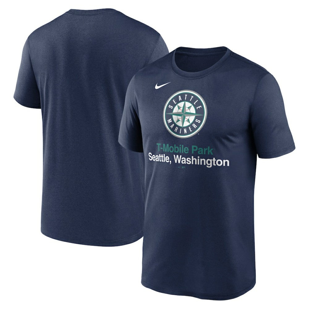 Seattle Mariners Stadium Legend Performance T-Shirt - Navy | Nike