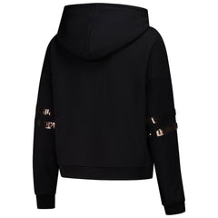 Cleveland Browns Cuce Women's Cropped Sequins Pullover Hoodie - Black cheap