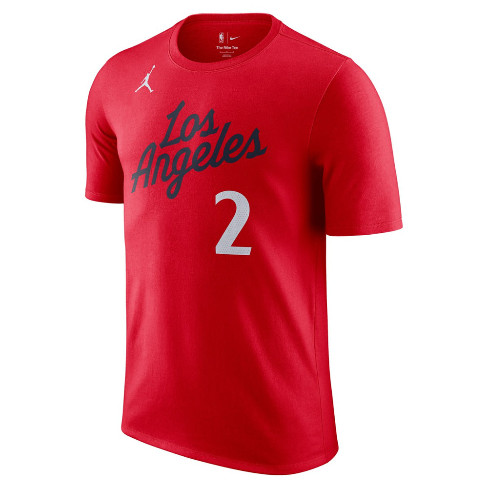 Kawhi Leonard LA Clippers Jordan Brand Statement Edition Name & Number T-Shirt - Red on sale