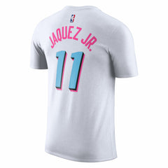 Jaime Jaquez Jr. Miami Heat 2024/25 City Edition Vice Name & Number T-Shirt - White | Nike cheap