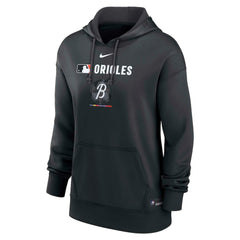 Baltimore Orioles Women's City Connect Authentic Collection Therma-FIT Hoodie - Black | Nike