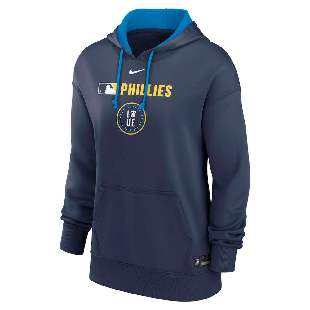 Philadelphia Phillies Women's City Connect Authentic Collection Therma-FIT Hoodie - Navy | Nike