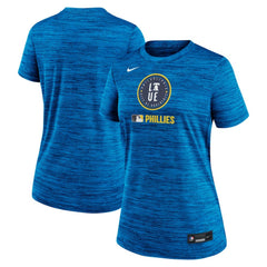 Philadelphia Phillies Women's Authentic Collection City Connect Velocity Dri-FIT T-Shirt - Royal | Nike