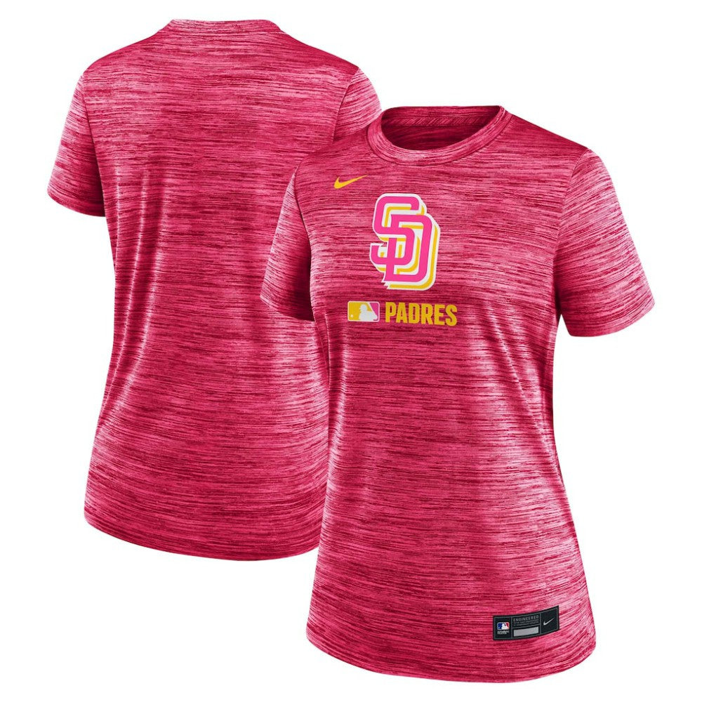 San Diego Padres Women's Authentic Collection City Connect Velocity Dri-FIT T-Shirt - Pink | Nike