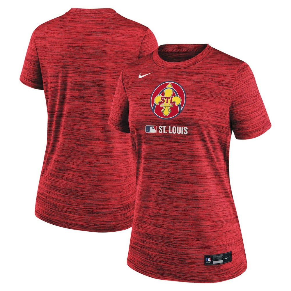 St. Louis Cardinals Women's Authentic Collection City Connect Velocity Dri-FIT T-Shirt - Red | Nike