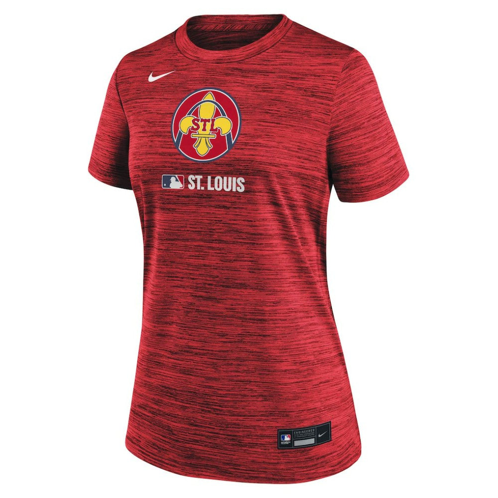 St. Louis Cardinals Women's Authentic Collection City Connect Velocity Dri-FIT T-Shirt - Red | Nike