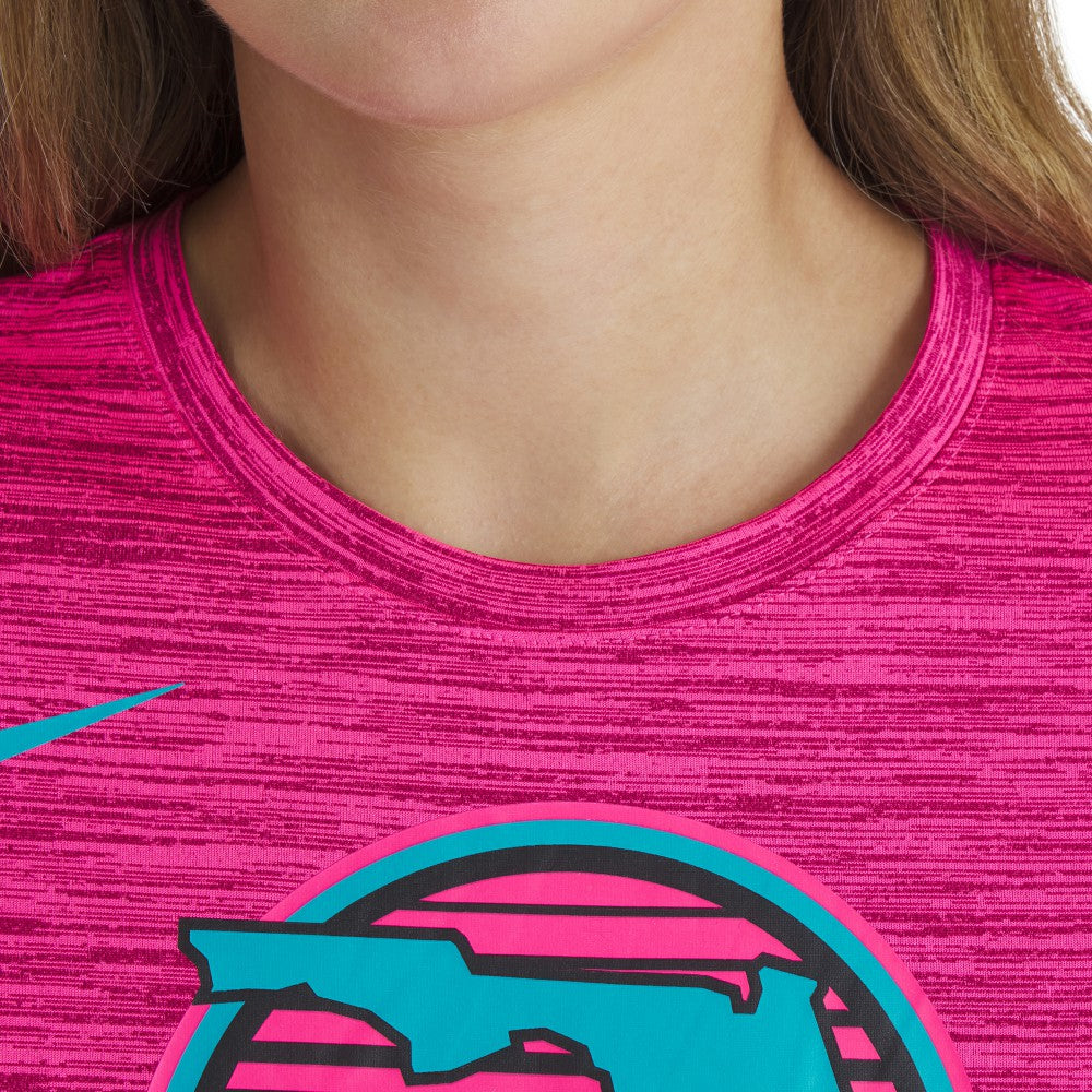 Miami Marlins Women's 2025 City Connect Authentic Collection Velocity Dri-FIT T-Shirt - Pink | Nike