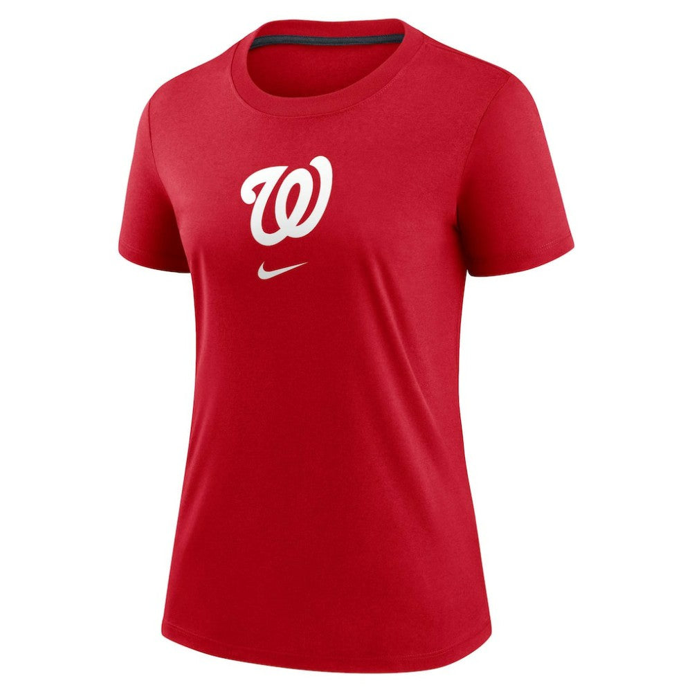 Washington Nationals Women's Authentic Collection Early Work Tri-Blend T-Shirt - Red | Nike