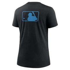 Miami Marlins Women's Authentic Collection Early Work Tri-Blend T-Shirt - Black | Nike