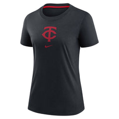 Minnesota Twins Women's Authentic Collection Early Work Tri-Blend T-Shirt - Navy | Nike