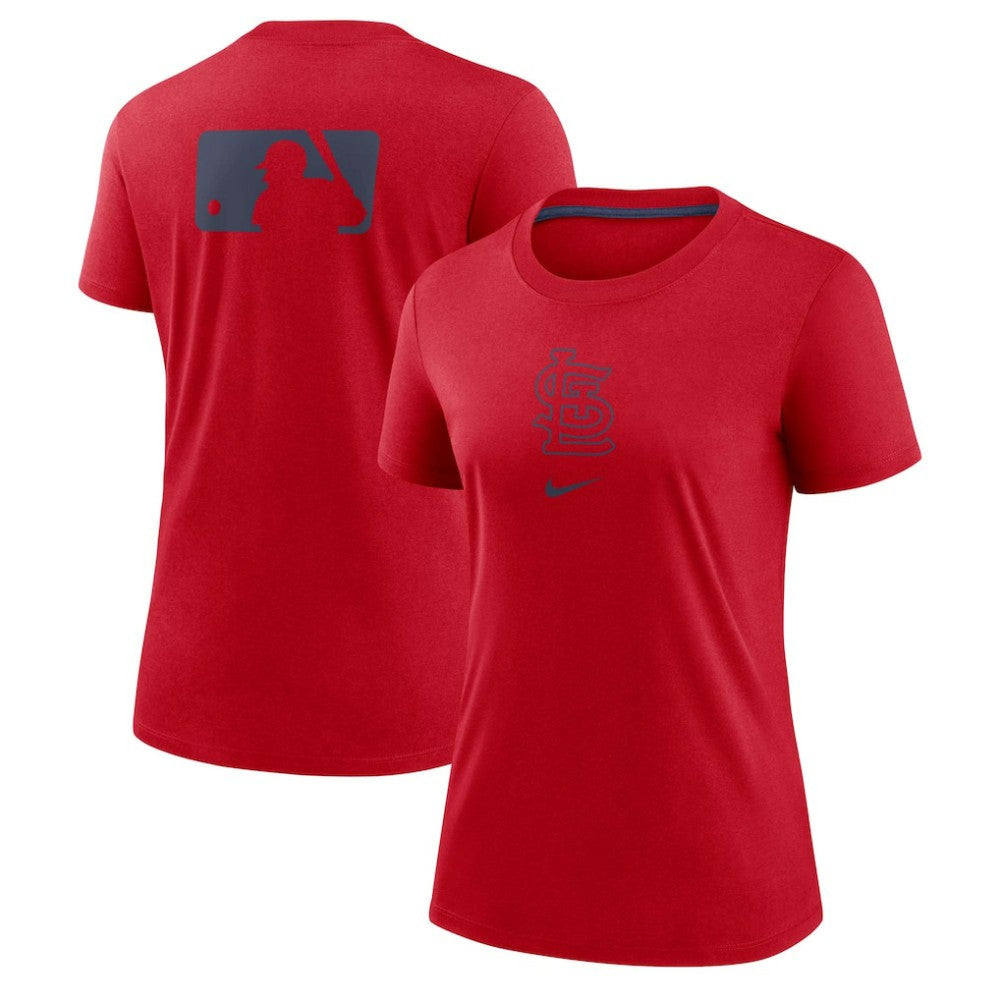 St. Louis Cardinals Women's Authentic Collection Early Work Tri-Blend T-Shirt - Red | Nike
