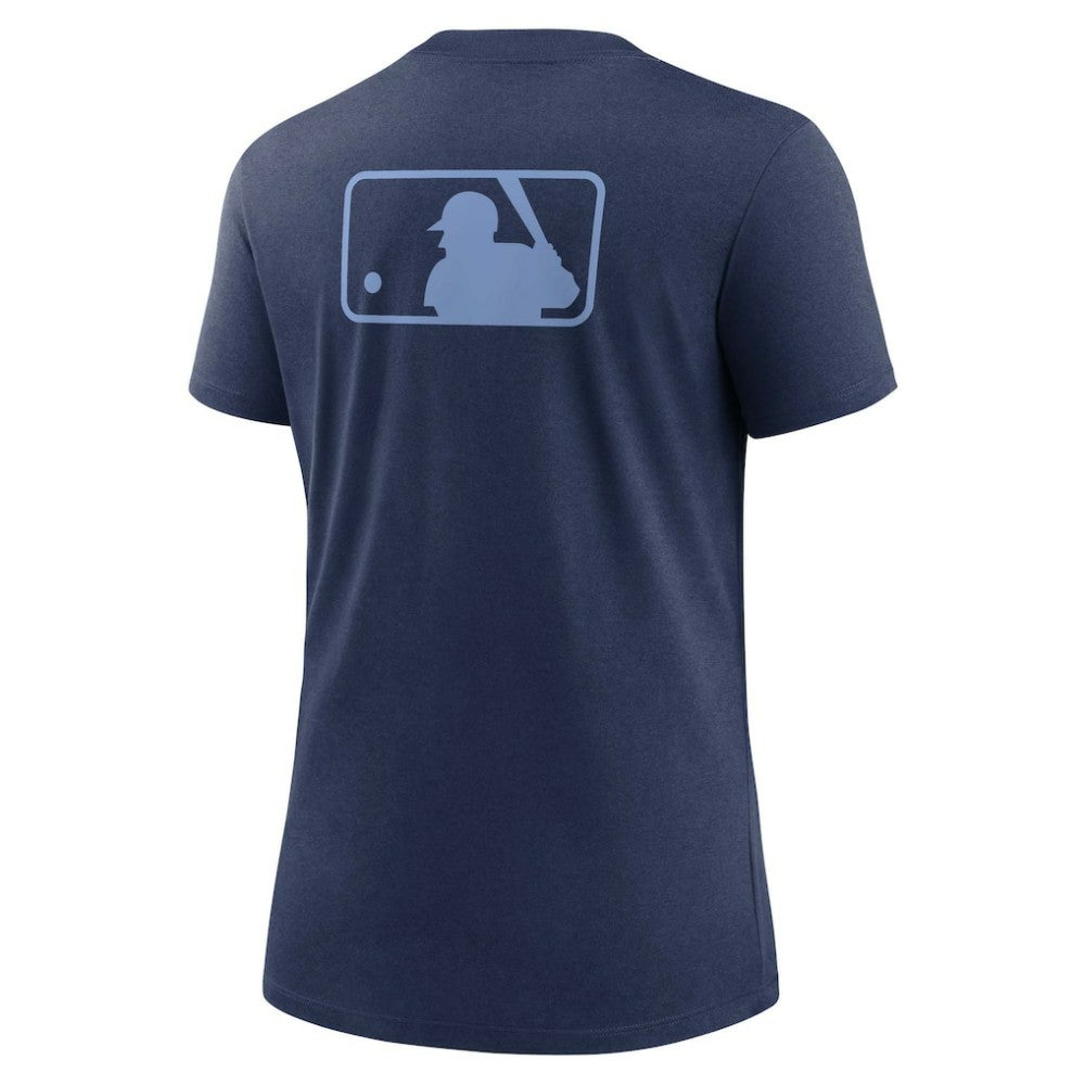 Tampa Bay Rays Women's Authentic Collection Early Work Tri-Blend T-Shirt - Navy | Nike