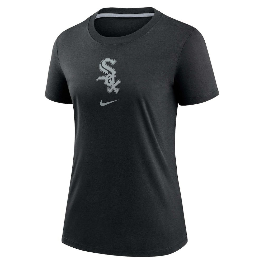 Chicago White Sox Women's Authentic Collection Early Work Tri-Blend T-Shirt - Black | Nike