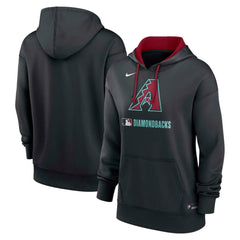 Arizona Diamondbacks Women's Authentic Collection Therma-FIT Hoodie - Black | Nike