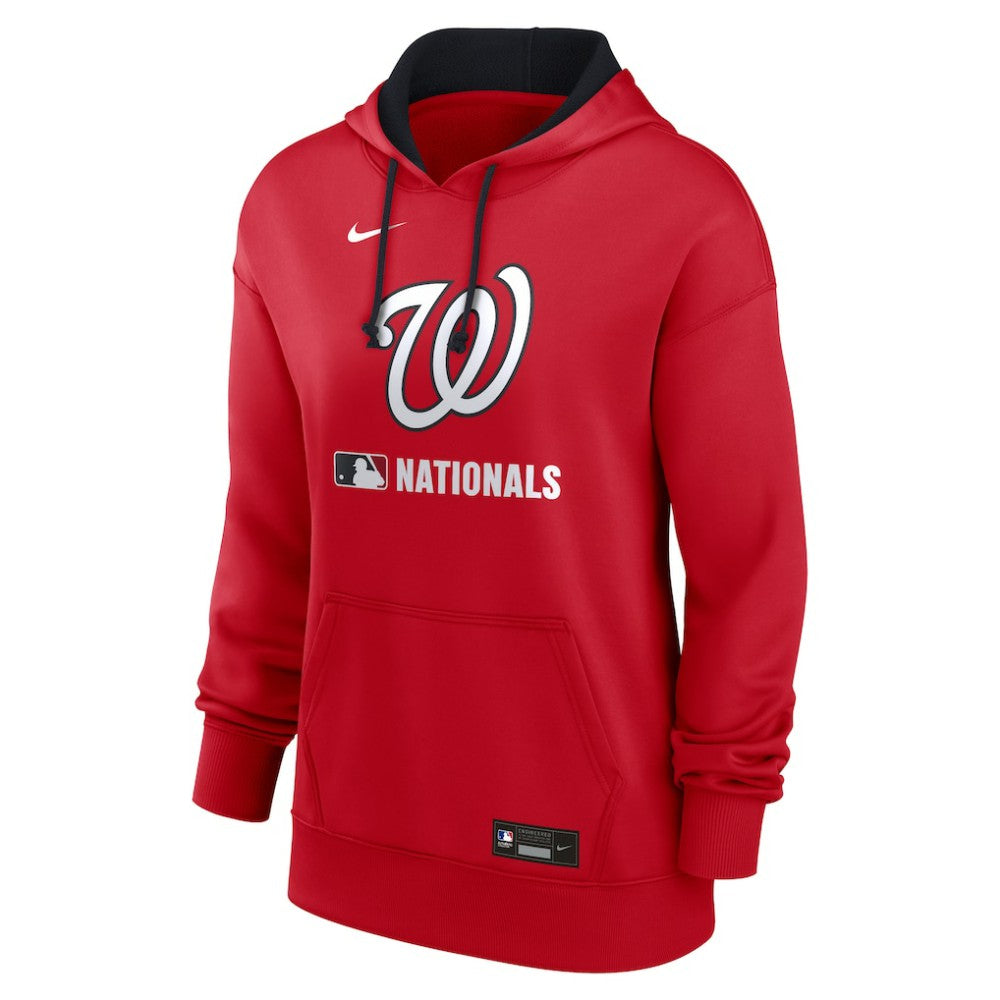 Washington Nationals Women's Authentic Collection Therma-FIT Hoodie - Red | Nike