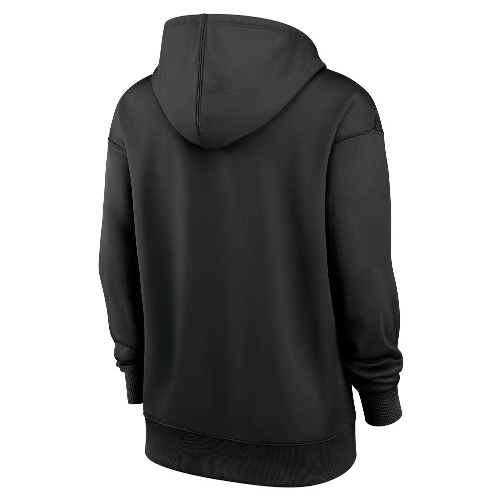 Miami Marlins Women's Authentic Collection Therma-FIT Hoodie - Black | Nike