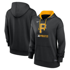 Pittsburgh Pirates Women's Authentic Collection Therma-FIT Hoodie - Black | Nike
