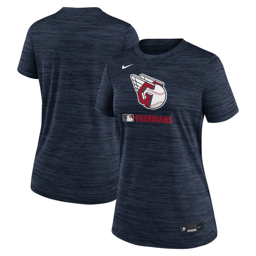 Cleveland Guardians Women's Authentic Collection Velocity Dri-FIT T-Shirt - Navy | Nike