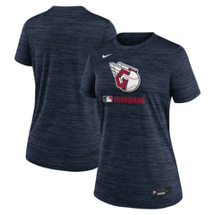 Cleveland Guardians Women's Authentic Collection Velocity Dri-FIT T-Shirt - Navy | Nike
