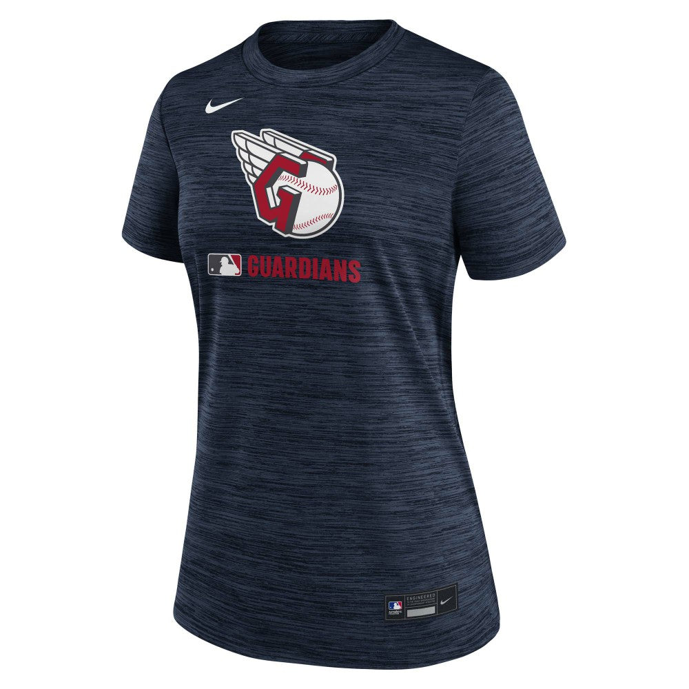 Cleveland Guardians Women's Authentic Collection Velocity Dri-FIT T-Shirt - Navy | Nike