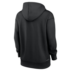Tampa Bay Rays Women's Authentic Collection Lockup Alternate Logo Therma Hoodie - Black | Nike