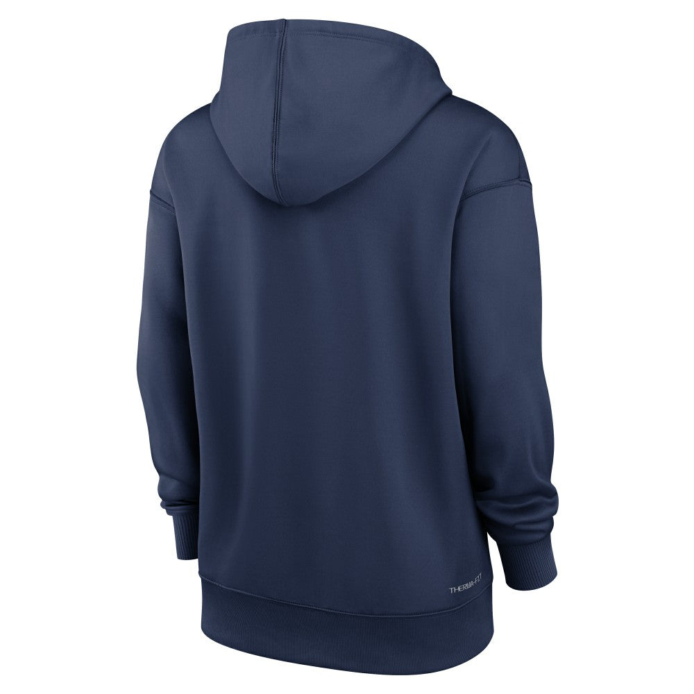 Los Angeles Angels Women's Authentic Collection Lockup Alternate Logo Therma Hoodie - Navy | Nike
