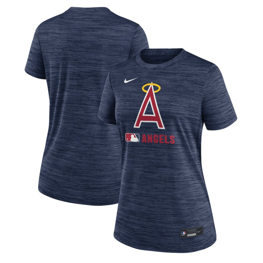 Los Angeles Angels Women's Authentic Collection Alternate Logo Velocity Dri-FIT  T-Shirt - Navy | Nike