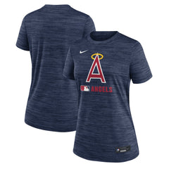 Los Angeles Angels Women's Authentic Collection Alternate Logo Velocity Dri-FIT  T-Shirt - Navy | Nike