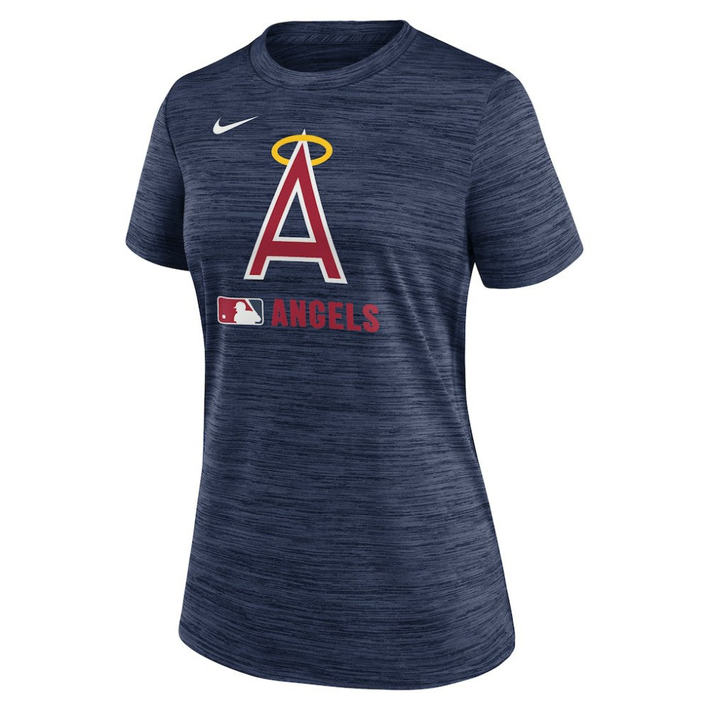 Los Angeles Angels Women's Authentic Collection Alternate Logo Velocity Dri-FIT  T-Shirt - Navy | Nike