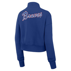 Atlanta Braves Women's Cooperstown Collection Phoenix Fleece Half-Zip Sweatshirt - Royal | Nike