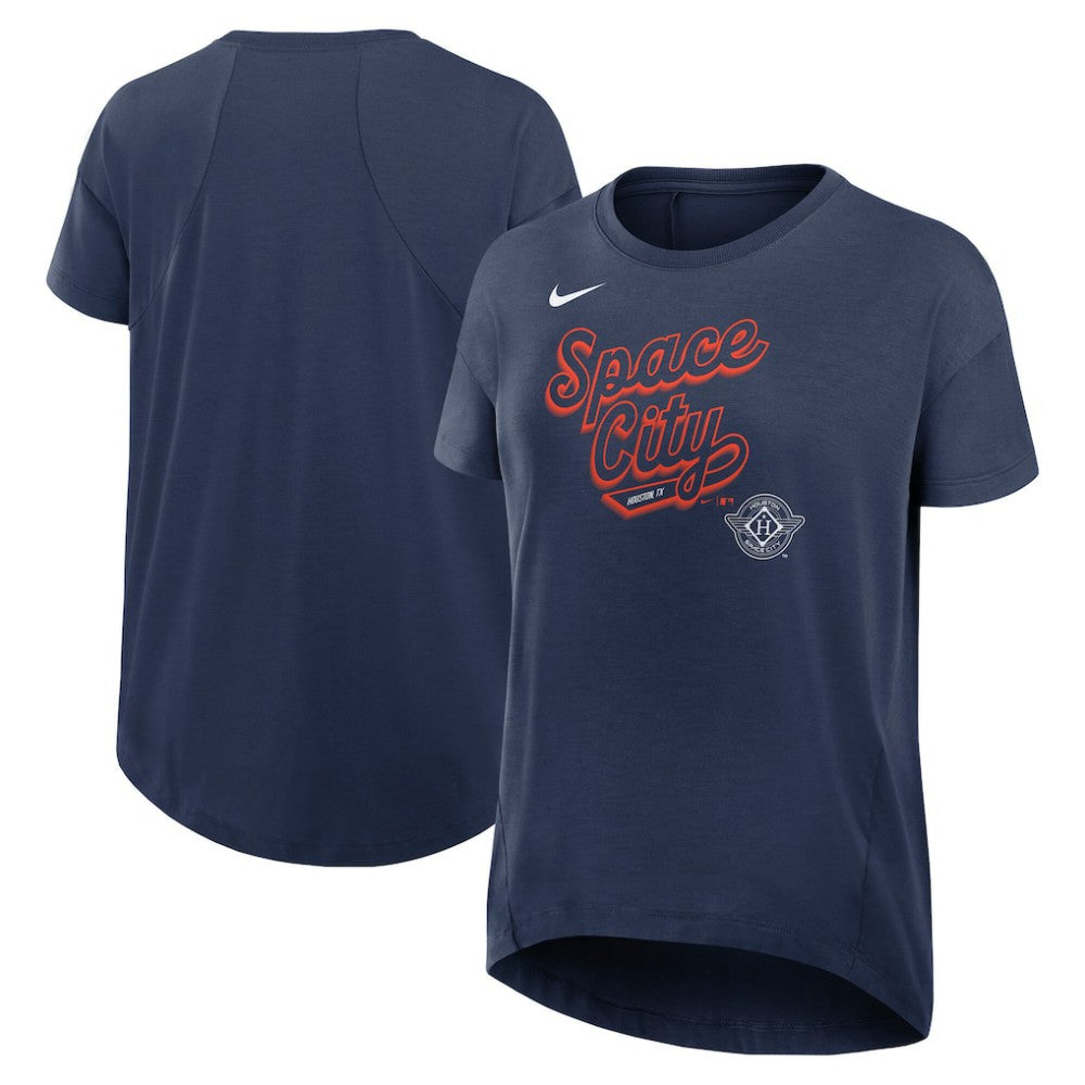 Houston Astros Women's 2025 City Connect Flowy Fashion Tri-Blend Dri-FIT T-Shirt - Navy | Nike