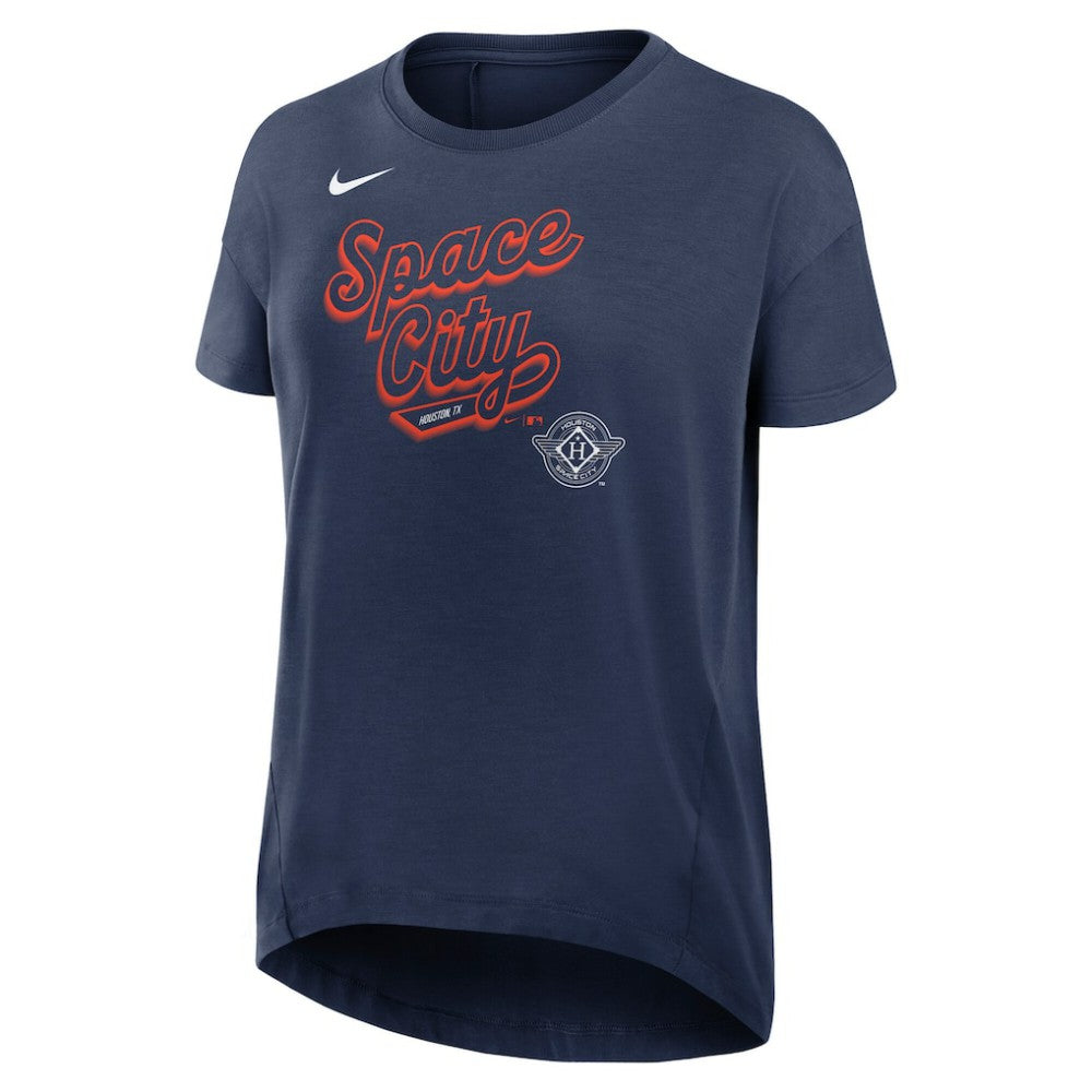 Houston Astros Women's 2025 City Connect Flowy Fashion Tri-Blend Dri-FIT T-Shirt - Navy | Nike