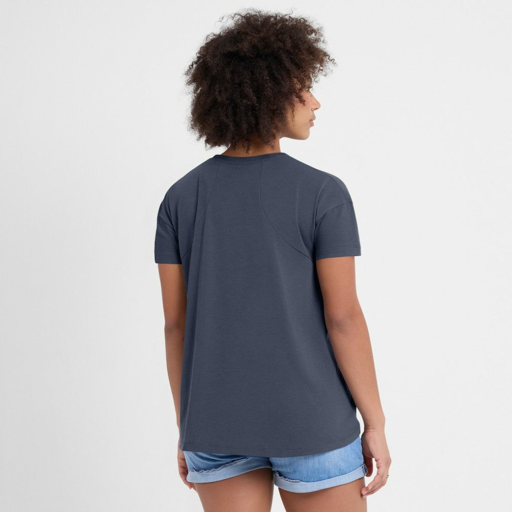 Los Angeles Dodgers Women's 2025 City Connect Flowy Fashion Tri-Blend Dri-FIT T-Shirt - Charcoal | Nike