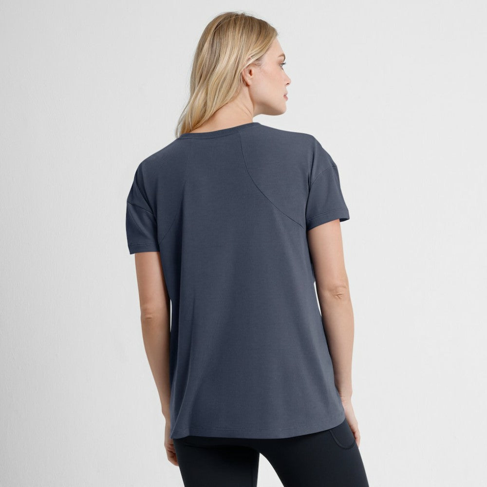Los Angeles Dodgers Women's 2025 City Connect Flowy Fashion Tri-Blend Dri-FIT T-Shirt - Charcoal | Nike