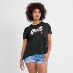 San Francisco Giants Women's 2025 City Connect Flowy Fashion Tri-Blend Dri-FIT T-Shirt - Black | Nike