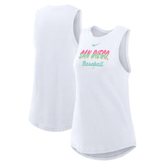 San Diego Padres Women's City Connect Tricode High Neck Dri-FIT Tank Top - White | Nike