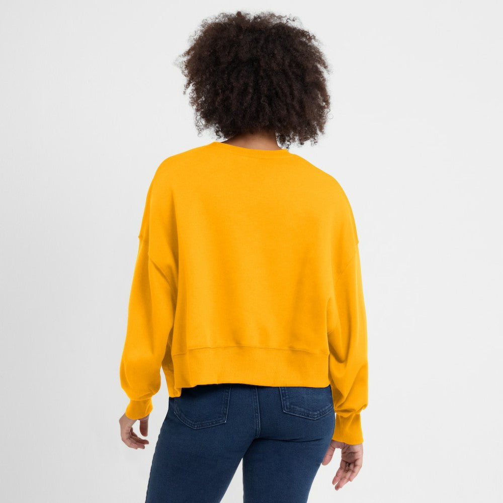 San Diego Padres Women's Oversized High Hip Pullover Sweatshirt - Gold | Nike