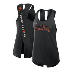 San Francisco Giants Open-Back Crisscross Dri-FIT Tank Top - Black | Nike
