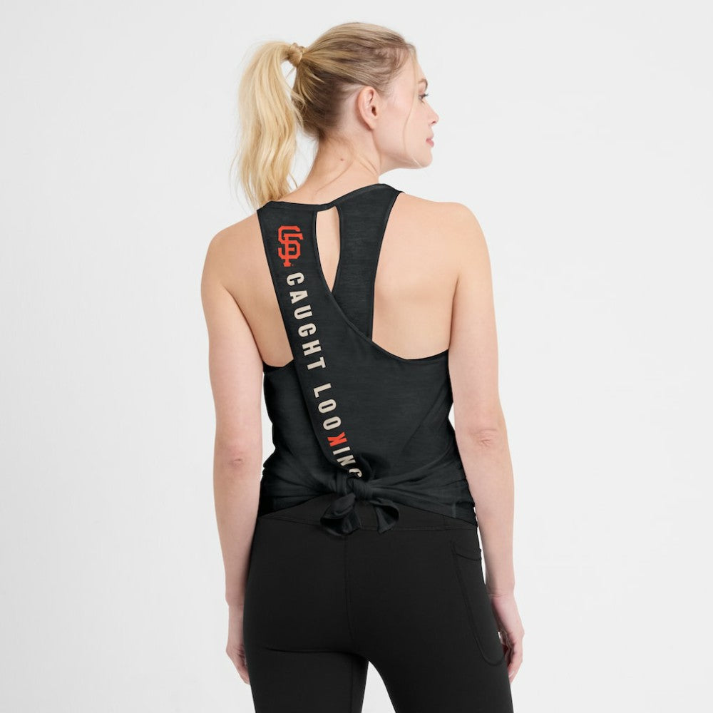 San Francisco Giants Open-Back Crisscross Dri-FIT Tank Top - Black | Nike
