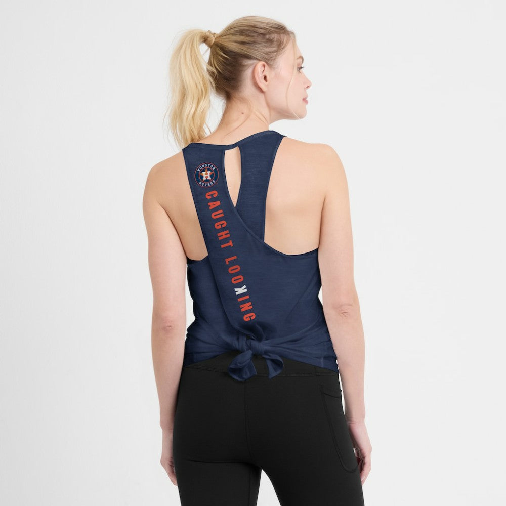 Houston Astros Open-Back Crisscross Dri-FIT Tank Top - Navy | Nike