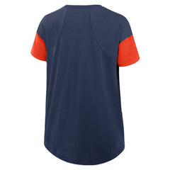 Houston Astros Women's Flowy Fashion Tri-Blend Dri-FIT T-Shirt - Navy | Nike