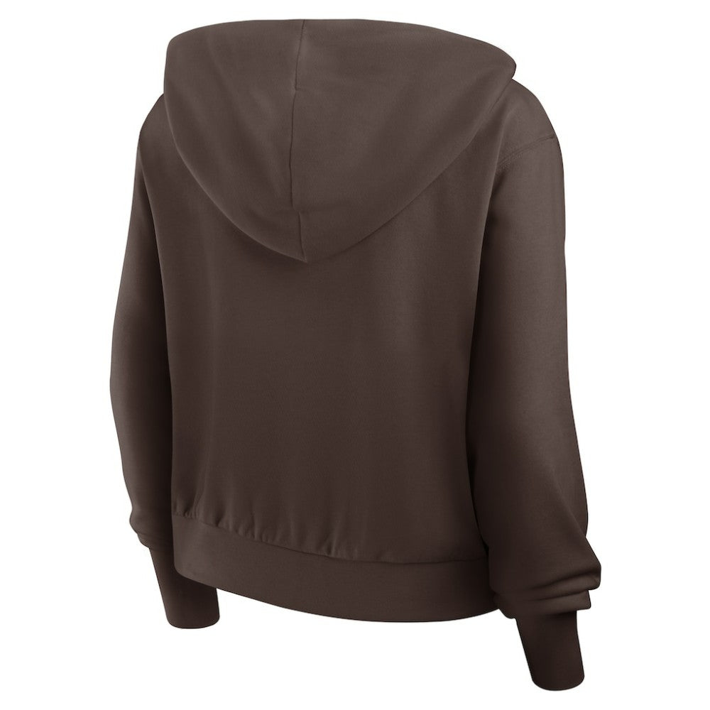 San Diego Padres Women's Cropped Chill Full-Zip Hoodie - Brown | Nike