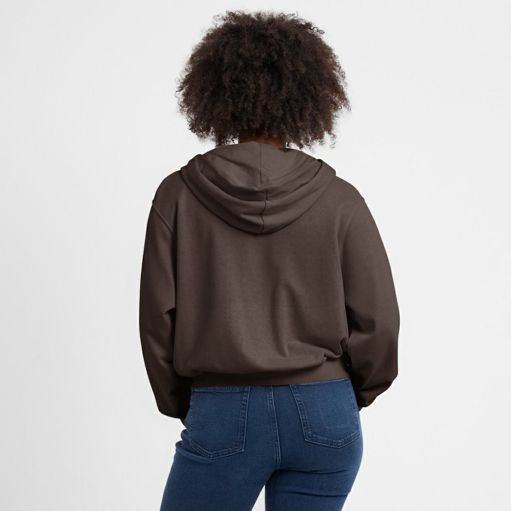 San Diego Padres Women's Cropped Chill Full-Zip Hoodie - Brown | Nike