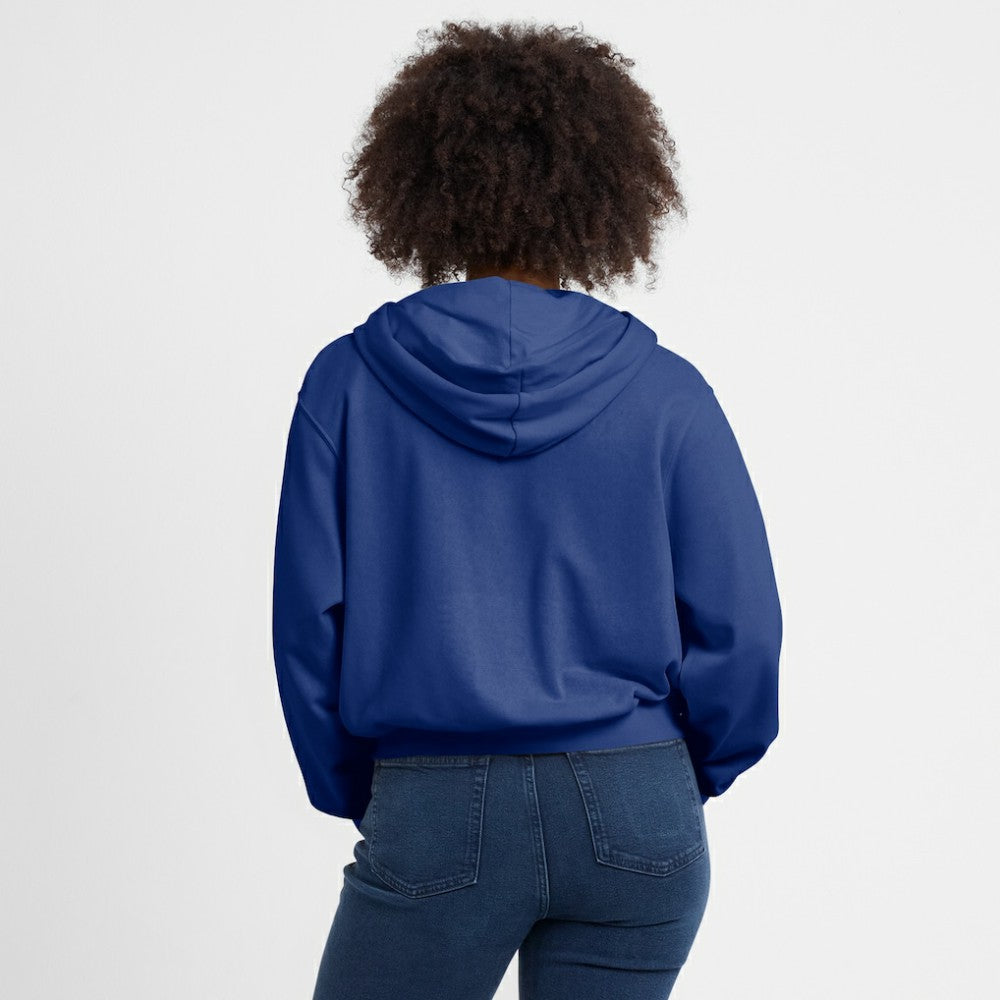 Chicago Cubs Women's Cropped Chill Full-Zip Hoodie - Royal | Nike