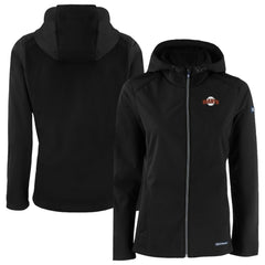 San Francisco Giants Cutter & Buck Women's Evoke Eco Softshell Recycled Full-Zip Jacket - Black