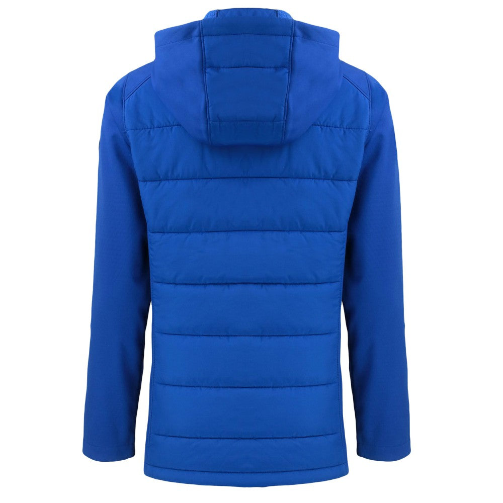 Kansas City Royals Cutter & Buck Women's  Evoke Hybrid Eco Softshell Recycled Full-Zip Hoodie Jacket - Royal