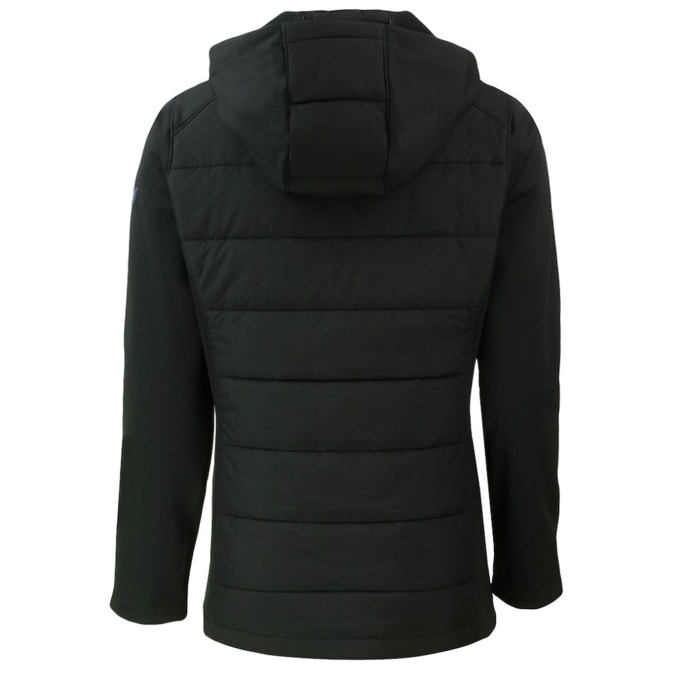 San Francisco Giants Cutter & Buck Women's  Evoke Hybrid Eco Softshell Recycled Full-Zip Hoodie Jacket - Black